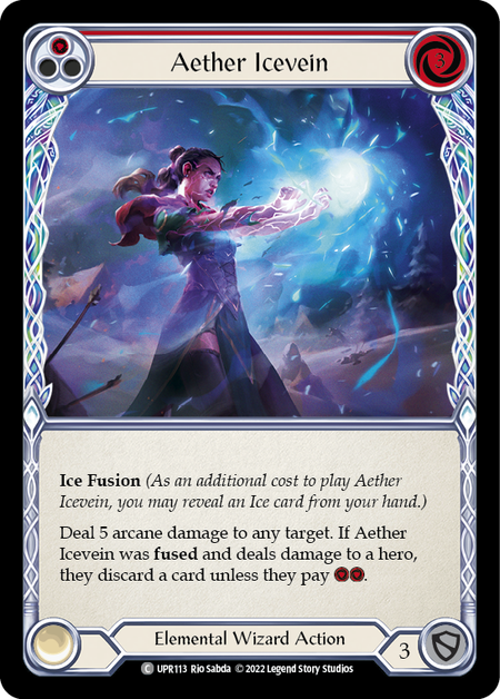 Aether Icevein - Red Card Front