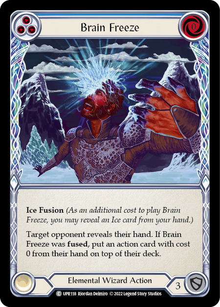 Brain Freeze - Blue Card Front