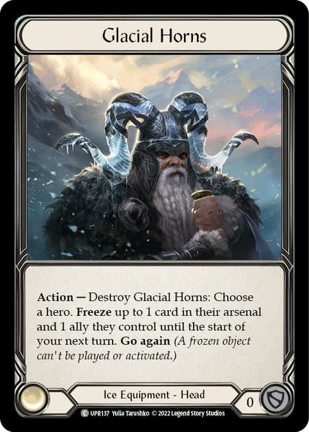 Glacial Horns Card Front