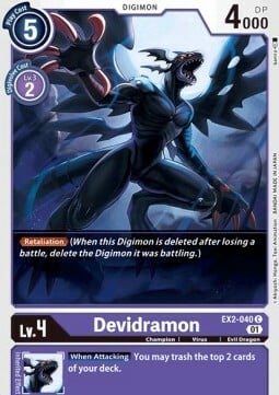 Devidramon Card Front