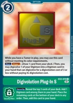 Digivolution Plug-In S Card Front