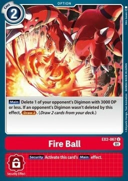 Fire Ball Card Front