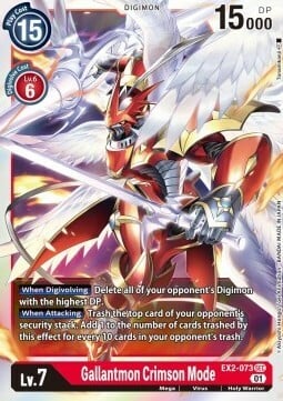 Gallantmon Crimson Mode Card Front