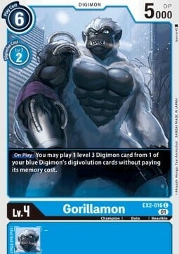 Gorillamon Card Front