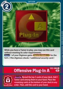 Offensive Plug-In A Card Front