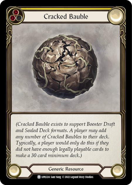 Cracked Bauble Card Front