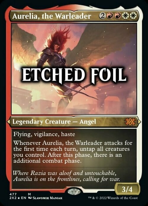 Aurelia, the Warleader Card Front