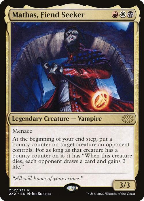 Mathas, Cercatore di Demoni Card Front