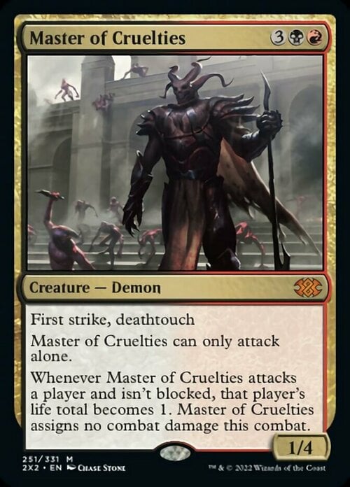 Master of Cruelties Card Front
