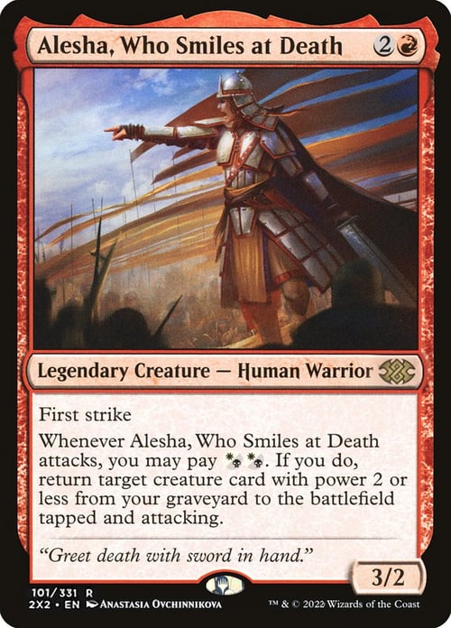 Alesha, Who Smiles at Death Card Front
