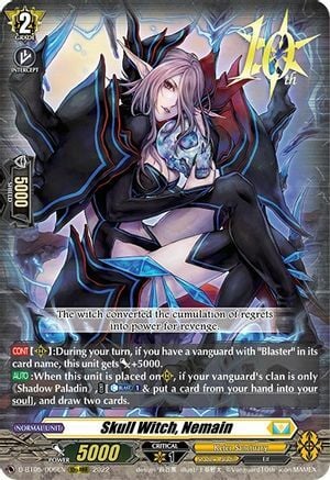 Skull Witch, Nemain Card Front