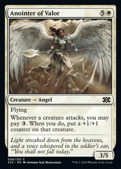 Anointer of Valor Card Front
