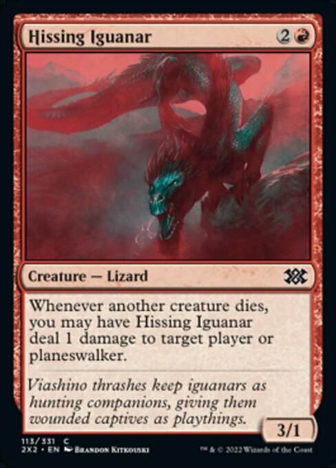 Hissing Iguanar Card Front
