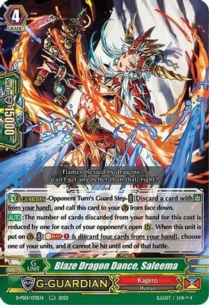 Blaze Dragon Dance, Saleema Card Front