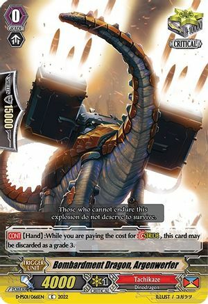 Bombardment Dragon, Argenwerfer Card Front