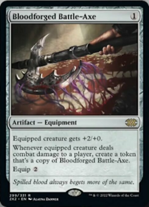 Bloodforged Battle-Axe Card Front