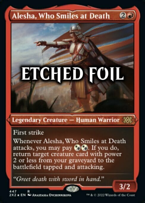 Alesha, Who Smiles at Death Card Front