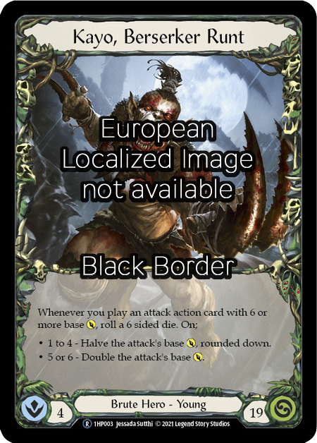 Kayo, Berserker Runt Card Front