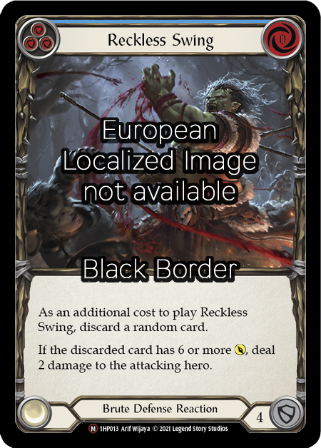 Reckless Swing Card Front