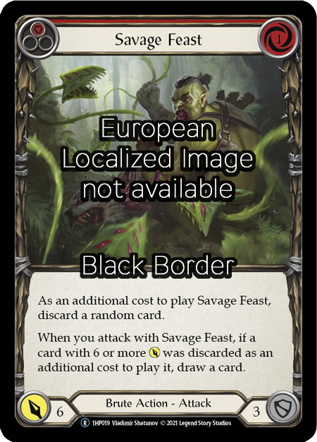 Savage Feast - Red Card Front
