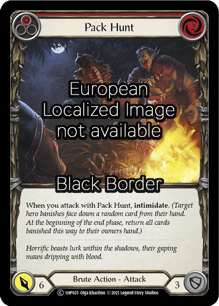Pack Hunt - Red Card Front