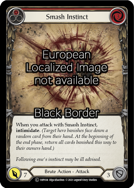 Smash Instinct - Red Card Front