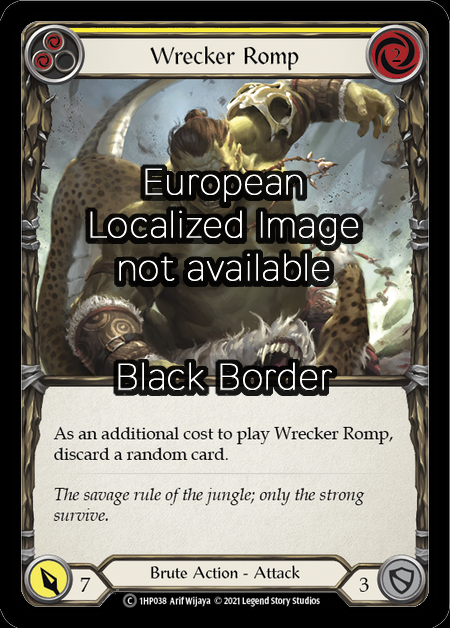 Wrecker Romp - Yellow Card Front