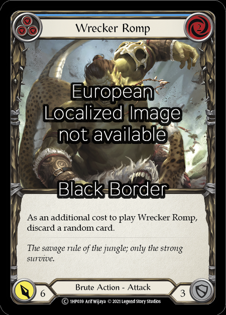 Wrecker Romp - Blue Card Front