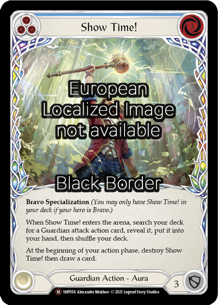 Show Time! Card Front