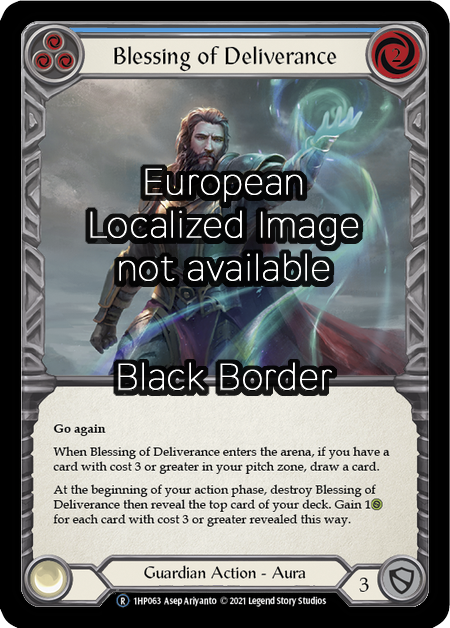 Blessing of Deliverance (Blue) Card Front