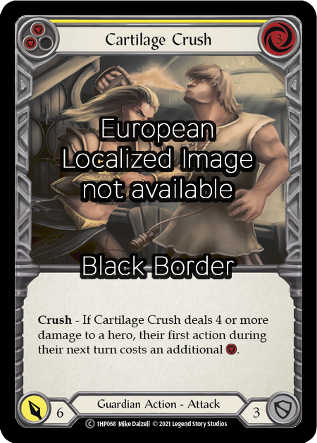 Cartilage Crush - Yellow Card Front