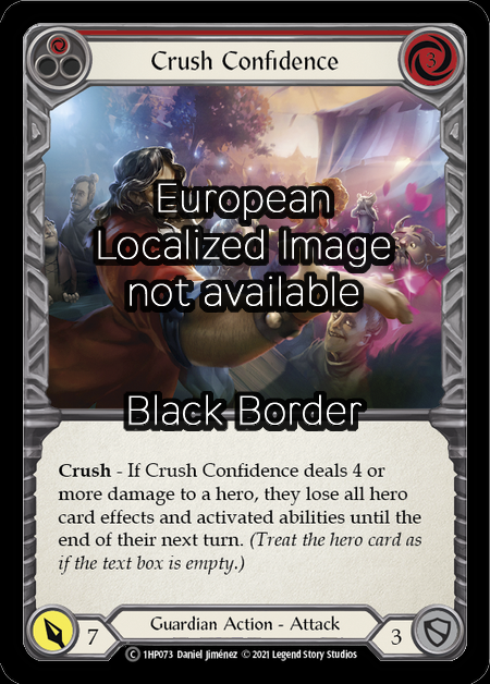 Crush Confidence (Red) Card Front