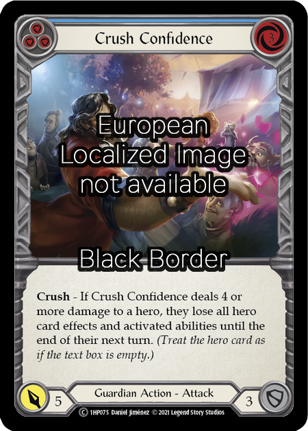 Crush Confidence (Blue) Card Front