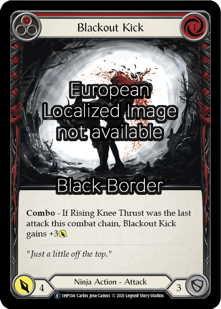 Blackout Kick - Red Card Front