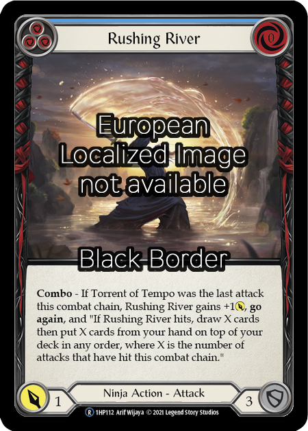 Rushing River (Blue) Card Front