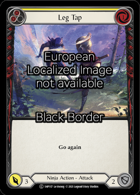 Leg Tap (Yellow) Card Front