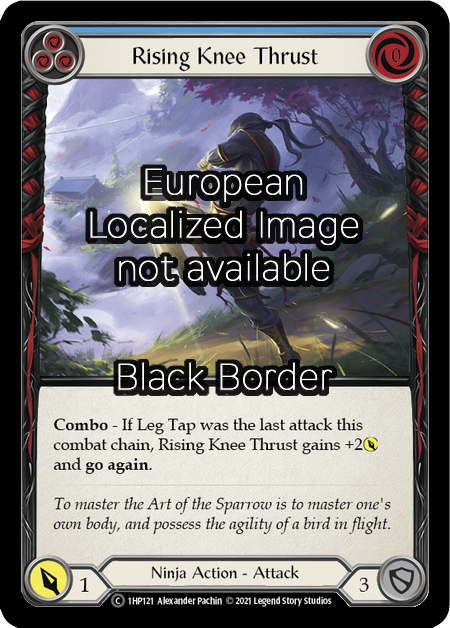 Rising Knee Thrust - Blue Card Front