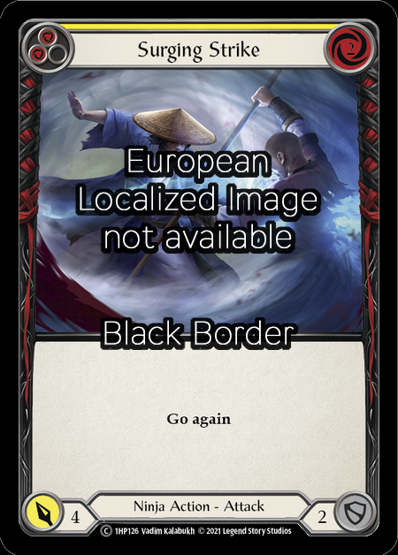 Attacco Impetuoso - Giallo Card Front