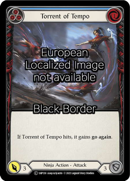 Torrent of Tempo (Blue) Card Front