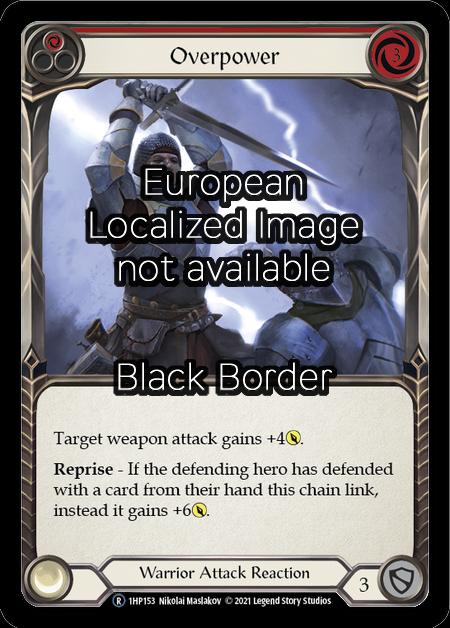 Overpower - Red Card Front