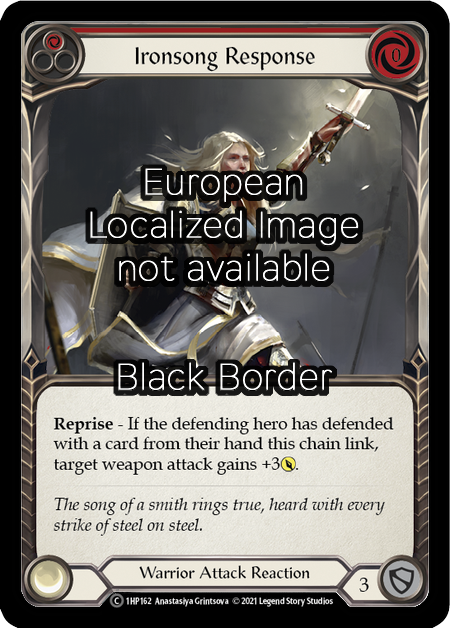 Ironsong Response - Red Card Front