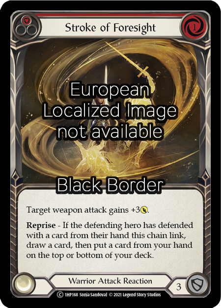 Stroke of Foresight (Red) Card Front