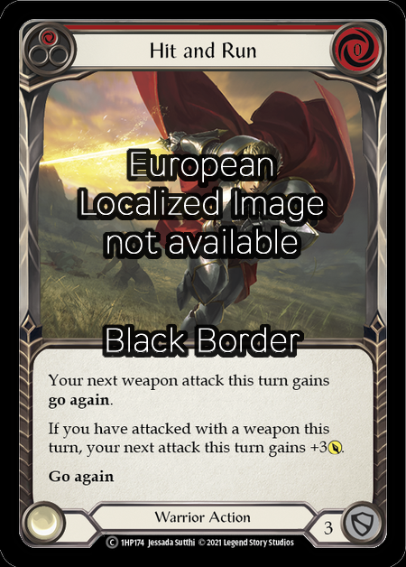 Hit and Run - Red Card Front