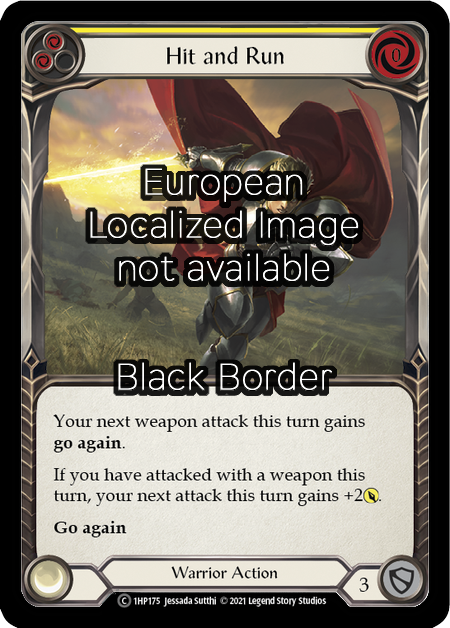 Hit and Run - Yellow Card Front