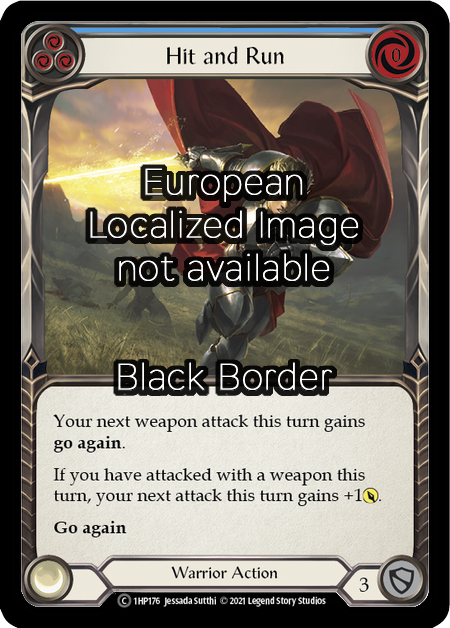 Hit and Run - Blue Card Front