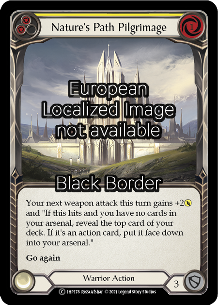 Nature's Path Pilgrimage - Yellow Card Front