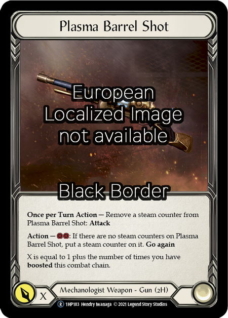 Plasma Barrel Shot Card Front