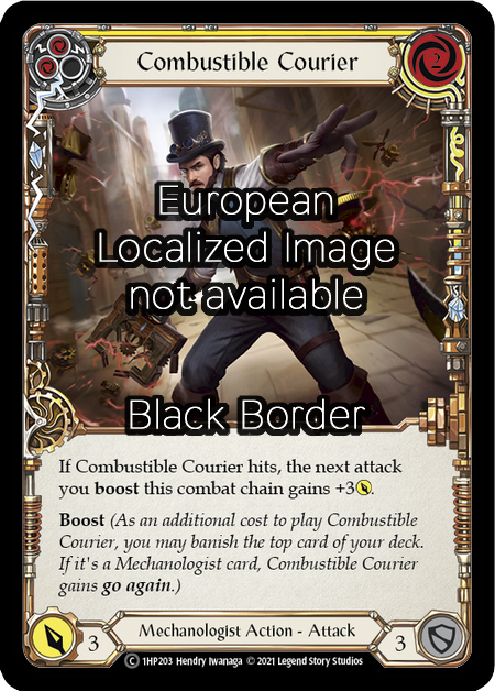 Combustible Courier - Yellow Card Front