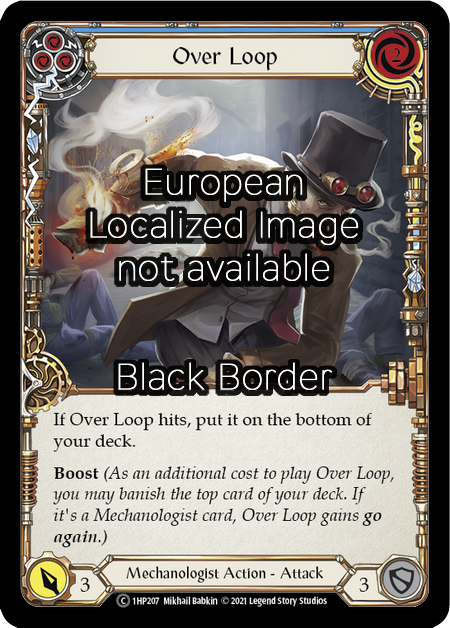 Over Loop - Blue Card Front