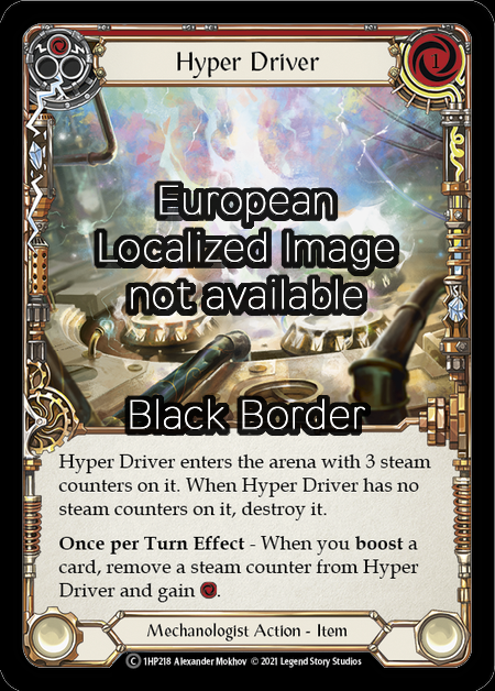 Hyper Driver - Red Card Front